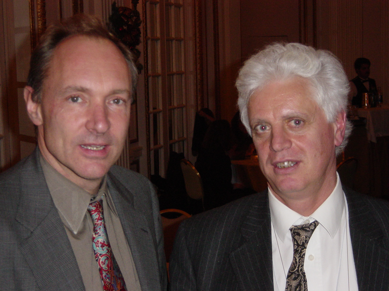 Tim Berners-Lee e Oreste Signore al decennale del W3C - dicembre 2004