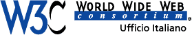 The World Wide Web Consortium (W3C) Office in Italy logo